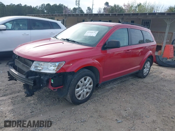 2018 Dodge Journey SE with VIN 3C4PDCAB0JT208761, listed as a IAAI auction lot 41918737 with 117,327 mi miles and . Bid and sale history available at carsss.com. Image 2.