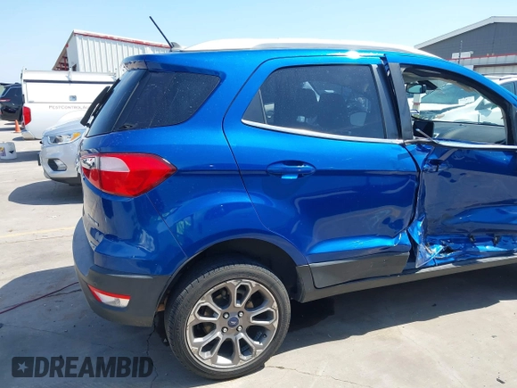 2019 Ford EcoSport Titanium z VIN MAJ6S3KL0KC260936, wystawiony jako IAAI lot #42264210 z przebiegiem 114 755 mil mil oraz . Historia ofert i sprzedaży dostępna na DreamBid. Obrazek 19.