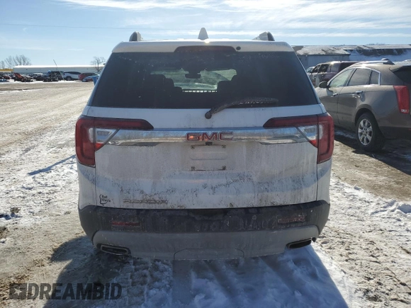 2022 GMC Acadia SLT with VIN 1GKKNMLS2NZ166509, listed as a Copart auction lot 42057605 with 29,233 mi miles and Salvage Title. Bid and sale history available at carsss.com. Image 6.