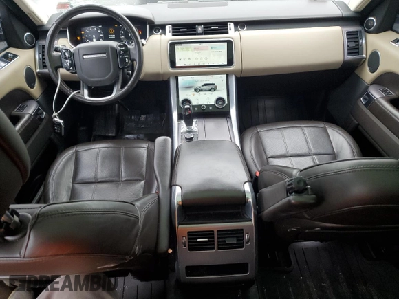 2019 Land Rover Range Rover Sport HSE with VIN SALWR2RV5KA422443, listed as a Copart auction lot 53635795 with 108,818 mi miles and Salvage title. Bid and sale history available at DreamBid. Image 8.