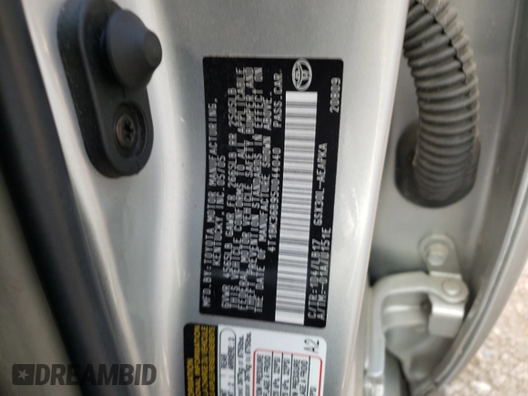 2005 Toyota Avalon XL z VIN 4T1BK36B95U044040, wystawiony jako Copart lot #59369691 z przebiegiem 111 373 mil mil oraz Szkoda całkowita • Salvage title. Historia ofert i sprzedaży dostępna na DreamBid. Obrazek 10.