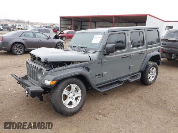 2022 Jeep Wrangler Unlimited Willys Sport with VIN 1C4HJXDM7NW151427, listed as a IAAI auction lot 41714749 with 39,130 mi miles and . Bid and sale history available at DreamBid. Image 17.