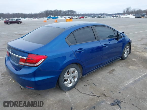2015 Honda Civic Sedan LX with VIN 19XFB2E54FE060478, listed as a IAAI auction lot 41400579 with 97,532 mi miles. Bid and sale history available at carsss.com. Image 4.