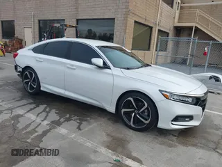 2018 Honda Accord Sedan Sport 1.5T with VIN 1HGCV1F39JA265793, listed as a IAAI auction lot 41973340 with 80,174 mi miles. Bid and sale history available at carsss.com. Image 1.