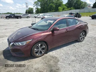 2020 Nissan Sentra SV z VIN 3N1AB8CV7LY256458, wystawiony jako Copart lot #54848095 z przebiegiem 53 441 mil mil oraz Szkoda całkowita • Salvage title. Historia ofert i sprzedaży dostępna na DreamBid. Obrazek 1.
