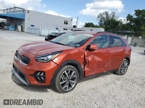 2021 Kia Niro Touring with VIN KNDCC3LC7M5463144, listed as a Copart auction lot 80680704 with 53,290 mi miles and Non Repairable. Bid and sale history available at carsss.com. Image 1.