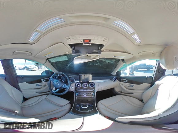 2018 Mercedes-Benz C 300 with VIN 55SWF4JB2JU279520, listed as a Copart auction lot 48434885 with 63,357 mi miles and Salvage title. Bid and sale history available at DreamBid. Image 13.