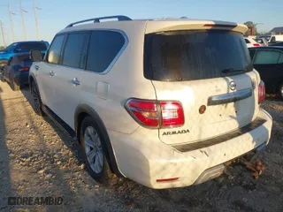 2018 Nissan Armada SL with VIN JN8AY2NC0J9551669, listed as a IAAI auction lot 41773113 with 183,029 mi miles. Bid and sale history available at carsss.com. Image 3.