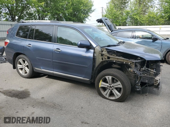 2013 Toyota Highlander Limited with VIN 5TDDK3EHXDS260419, listed as a Copart auction lot 60664025 with 76,962 mi miles and Salvage title. Bid and sale history available at DreamBid. Image 4.