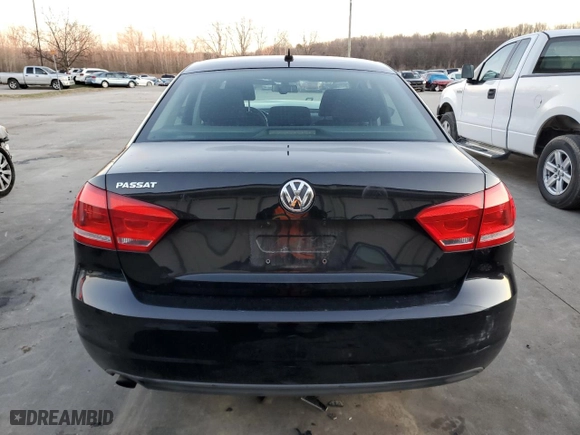 2012 Volkswagen Passat S w/Appearance with VIN 1VWAH7A38CC087810, listed as a Copart auction lot 85665134 with 180,649 mi miles and Salvage Title. Bid and sale history available at carsss.com. Image 6.