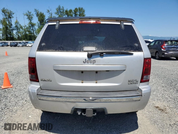 2005 Jeep Grand Cherokee Limited with VIN 1J4HR58295C671906, listed as a Copart auction lot 62916515 with 221,295 mi miles and Clean title. Bid and sale history available at DreamBid. Image 6.