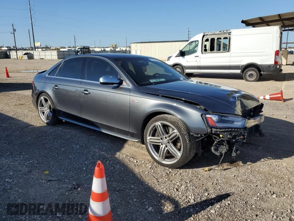 2016 Audi S4 Premium Plus with VIN WAUBGAFL6GA009878, listed as a Copart auction lot 79240634 with 78,578 mi miles and Salvage Title. Bid and sale history available at carsss.com. Image 4.