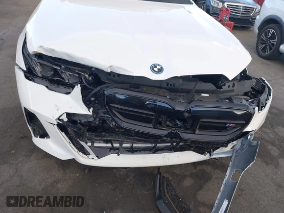 2024 BMW i5 M60 with VIN WBY43FK05RCR89416, listed as a IAAI auction lot 41263506 with 5,062 mi miles and . Bid and sale history available at DreamBid. Image 6.