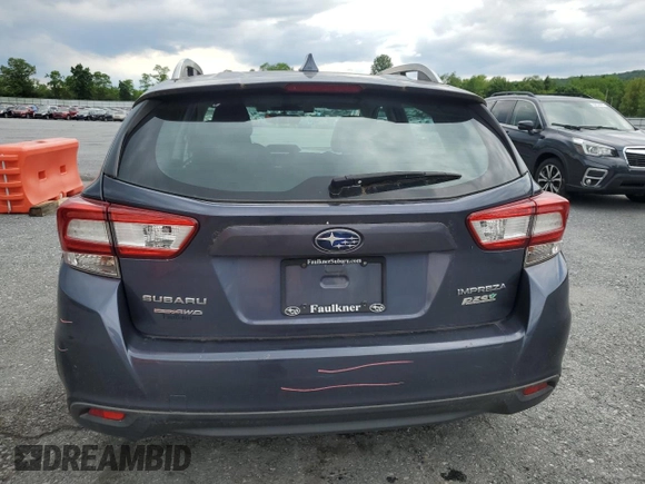 2017 Subaru Impreza Premium with VIN 4S3GTAD61H3711128, listed as a Copart auction lot 58942425 with 127,890 mi miles and Salvage title. Bid and sale history available at DreamBid. Image 6.