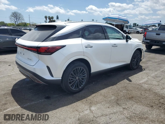 2024 Lexus RX 350 with VIN 2T2BAMBA5RC045694, listed as a Copart auction lot 56254925 with 2,956 mi miles and Salvage title. Bid and sale history available at DreamBid. Image 3.