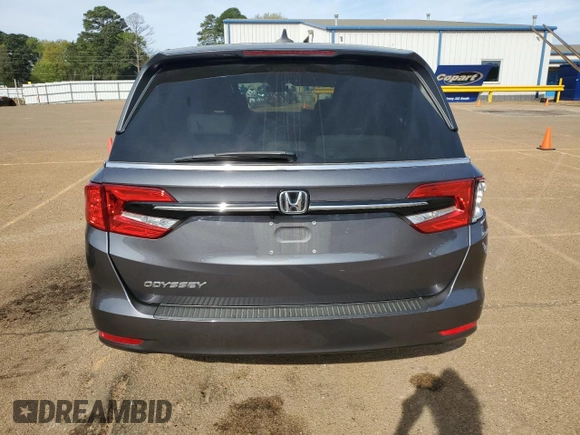 2024 Honda Odyssey EX-L with VIN 5FNRL6H6XRB016148, listed as a Copart auction lot 50639375 with 27,113 mi miles and Salvage Title. Bid and sale history available at DreamBid. Image 6.