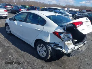 2017 Kia Forte LX with VIN 3KPFK4A7XHE062659, listed as a IAAI auction lot 41595629 with 38,102 mi miles. Bid and sale history available at carsss.com. Image 3.