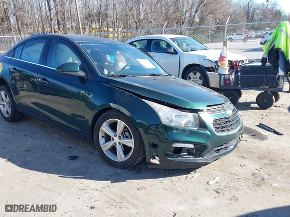 2015 Chevrolet Cruze LT with VIN 1G1PE5SB7F7183661, listed as a IAAI auction lot 41662258 with 1 mi miles. Bid and sale history available at carsss.com. Image 1.