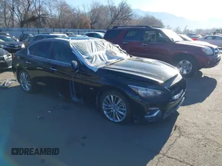 2018 Infiniti Q50 3.0t SPORT with VIN JN1EV7AR2JM431143, listed as a IAAI auction lot 41462063 with Not Provided miles. Bid and sale history available at carsss.com. Image 1.
