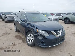 2016 Nissan Rogue SV with VIN KNMAT2MT9GP730759, listed as a IAAI auction lot 41643409 with 94,912 mi miles. Bid and sale history available at carsss.com. Image 1.