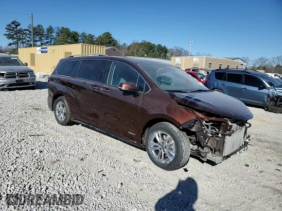 2021 Toyota Sienna Limited with VIN 5TDZSKFC2MS029694, listed as a Copart auction lot 86197064 with 27,881 mi miles and Salvage Title. Bid and sale history available at DreamBid. Image 14.