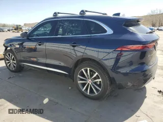 2022 Jaguar F-Pace S with VIN SADCJ2EXXNA701629, listed as a Copart auction lot 51837075 with 33,089 mi miles and Salvage title. Bid and sale history available at DreamBid. Image 2.