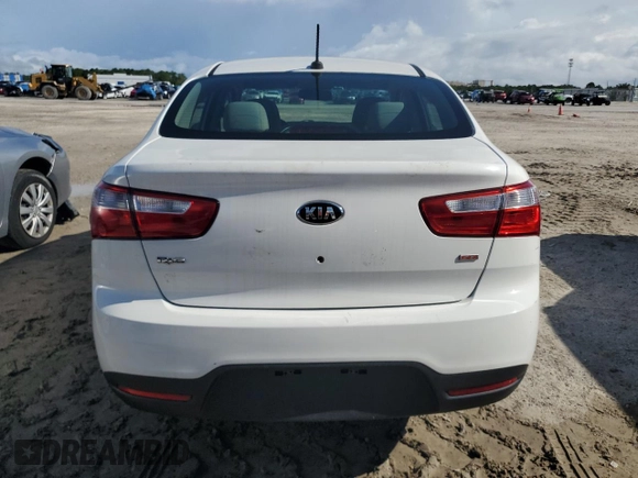 2015 Kia Rio LX with VIN KNADM4A38F6436457, listed as a Copart auction lot 68740994 with 87,474 mi miles and Salvage Title. Bid and sale history available at carsss.com. Image 6.