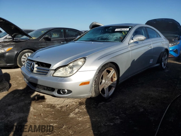 2006 Mercedes-Benz CLS-Class with VIN WDDDJ75X36A020636, listed as a Copart auction lot 77382474 with 133,649 mi miles and Salvage Title. Bid and sale history available at carsss.com. Image 1.