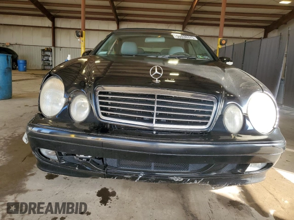 2000 Mercedes-Benz CLK with VIN WDBLK65G9YT034723, listed as a Copart auction lot 50038375 with 129,995 mi miles and Salvage Title. Bid and sale history available at carsss.com. Image 5.