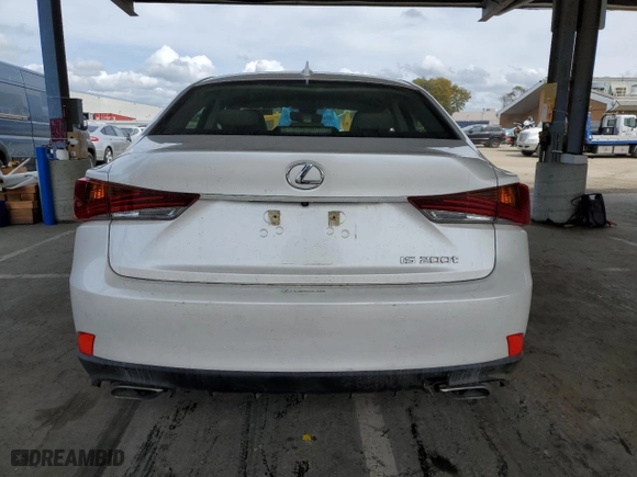 2017 Lexus IS with VIN JTHBA1D26H5044315, listed as a Copart auction lot 52410735 with 63,194 mi miles and Clean Title. Bid and sale history available at carsss.com. Image 6.