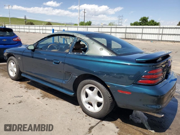 1995 Ford Mustang GT with VIN 1FALP42T5SF103346, listed as a Copart auction lot 56422635 with 31,616 mi miles and Salvage title. Bid and sale history available at DreamBid. Image 2.