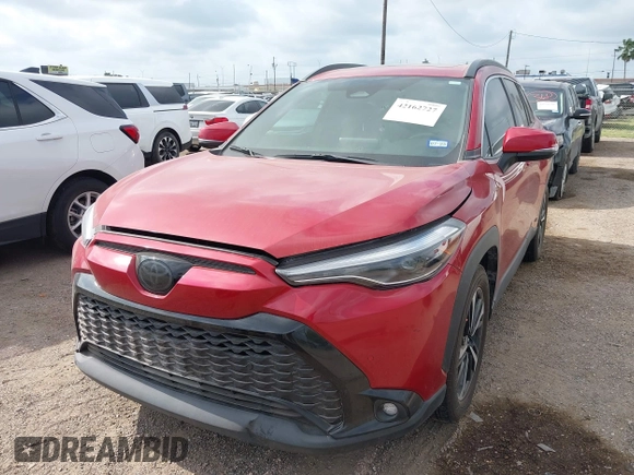 2023 Toyota Corolla Cross Hybrid S with VIN 7MUFBABG1PV005094, listed as a IAAI auction lot 42162727 with Not provided miles and . Bid and sale history available at DreamBid. Image 2.
