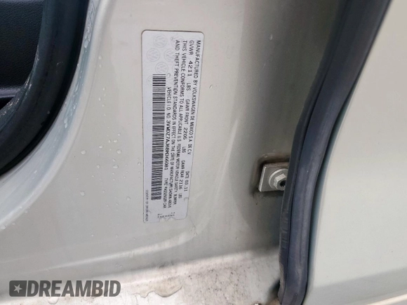 2011 Volkswagen Jetta SE with VIN 3VWDZ7AJ6BM366081, listed as a Copart auction lot 60572485 with 156,119 mi miles and Clean title. Bid and sale history available at DreamBid. Image 12.