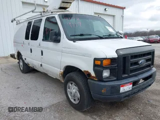 2008 Ford Econoline Cargo Commercial with VIN 1FTSE34L38DA85713, listed as a IAAI auction lot 41789119 with 182,002 mi miles and . Bid and sale history available at DreamBid. Image 1.