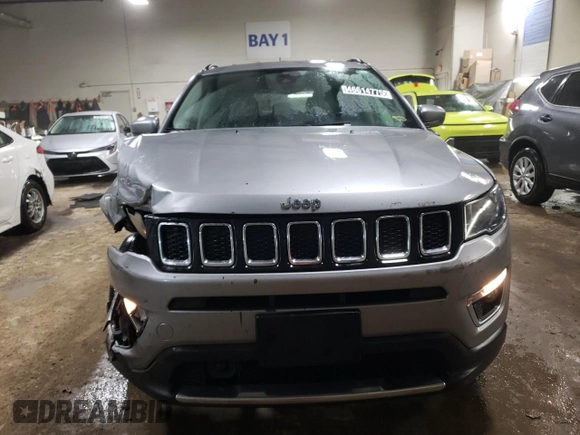 2021 Jeep Compass Limited with VIN 3C4NJDCB9MT520228, listed as a Copart auction lot 46614775 with 86,058 mi miles and Clean Title. Bid and sale history available at carsss.com. Image 5.