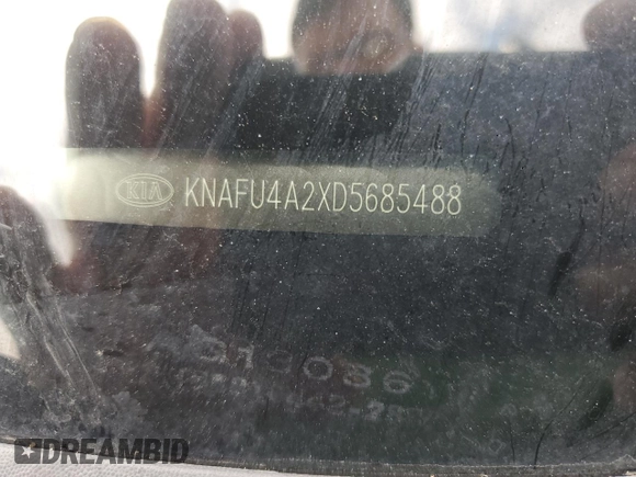 2013 Kia Forte EX with VIN KNAFU4A2XD5685488, listed as a Copart auction lot 51740005 with 96,206 mi miles and Salvage Title. Bid and sale history available at carsss.com. Image 13.