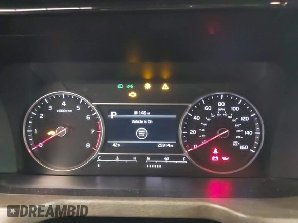 2022 Kia Sorento X-Line S with VIN 5XYRLDLC5NG117800, listed as a IAAI auction lot 41611432 with 25,914 mi miles. Bid and sale history available at carsss.com. Image 7.