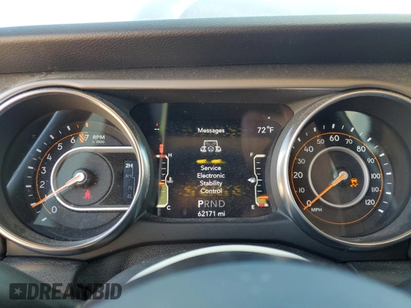 2019 Jeep Wrangler Unlimited Sport S с VIN 1C4HJXDGXKW610844, выставлен на аукционе Copart как лот 57952945 с пробегом 62 171 миль миль и Списание • Salvage title. История ставок и продаж доступна на DreamBid. Изображение 9.
