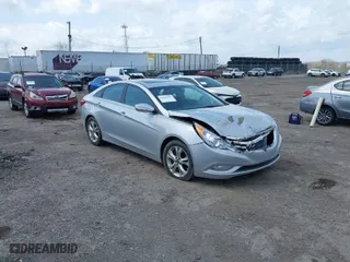 2013 Hyundai Sonata SE with VIN 5NPEC4AC9DH549041, listed as a IAAI auction lot 41900127 with 142,265 mi miles. Bid and sale history available at carsss.com. Image 1.