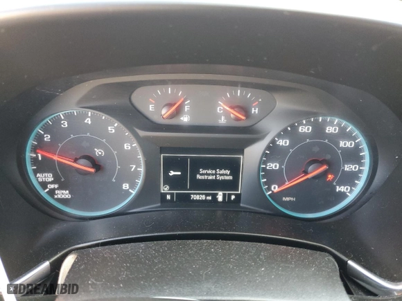 2021 Chevrolet Equinox LS with VIN 2GNAXHEV4M6124408, listed as a Copart auction lot 51142265 with 70,826 mi miles and Salvage Title. Bid and sale history available at carsss.com. Image 9.