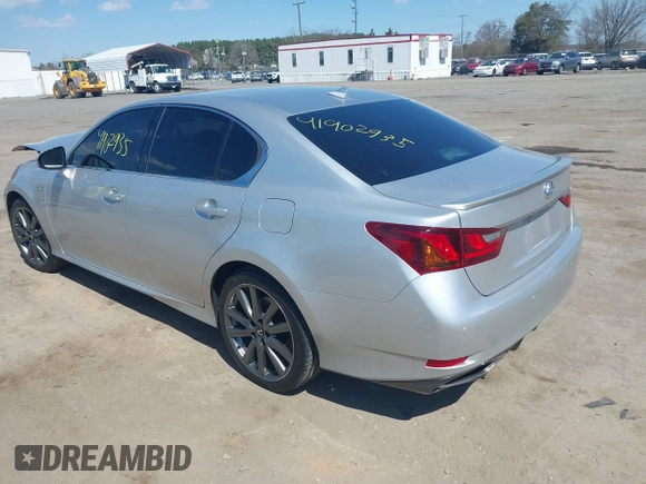 2013 Lexus GS 350 with VIN JTHCE1BL6D5017064, listed as a IAAI auction lot 41902935 with 147,881 mi miles. Bid and sale history available at carsss.com. Image 3.