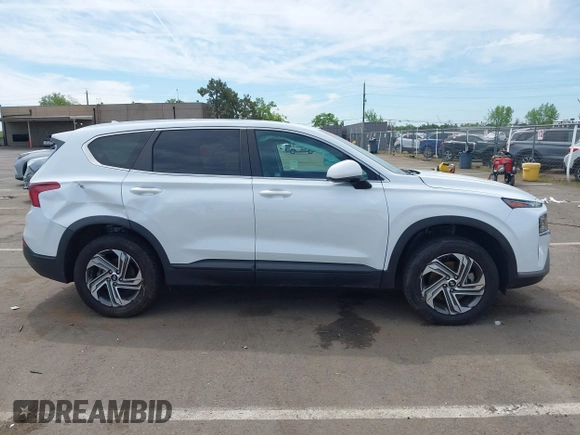 2021 Hyundai Santa Fe SE with VIN 5NMS1DAJ9MH326387, listed as a IAAI auction lot 42004152 with 48,836 mi miles. Bid and sale history available at carsss.com. Image 14.