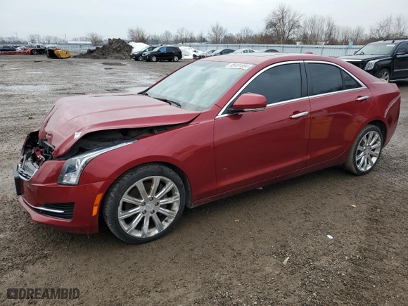 2017 Cadillac ATS Sedan Luxury AWD with VIN 1G6AH5RXXH0197266, listed as a Copart auction lot 85481084 with 125,438 mi miles and Salvage Title. Bid and sale history available at carsss.com. Image 1.