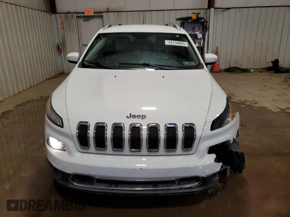2016 Jeep Cherokee Limited with VIN 1C4PJLDB8GW355062, listed as a Copart auction lot 43750865 with 109,935 mi miles and Salvage Title. Bid and sale history available at carsss.com. Image 5.
