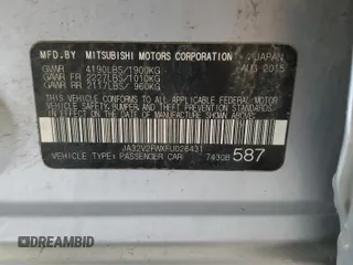 2015 Mitsubishi Lancer SE with VIN JA32V2FWXFU026431, listed as a Copart auction lot 55418835 with 164,899 mi miles and Salvage Title. Bid and sale history available at DreamBid. Image 13.