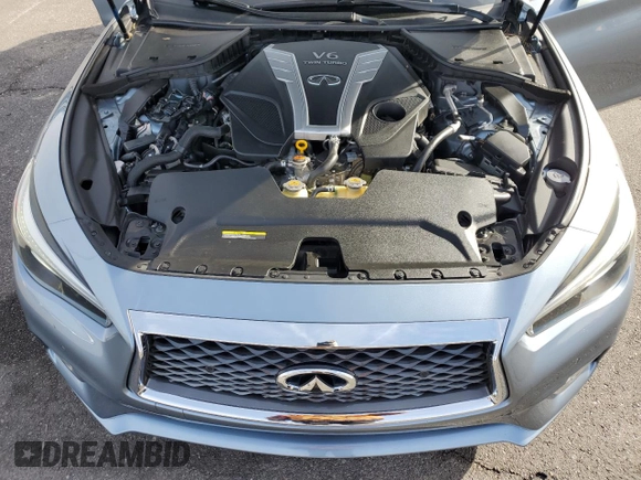 2018 Infiniti Q50 Sport with VIN JN1EV7AP3JM360338, listed as a Copart auction lot 83361504 with 47,008 mi miles and Salvage Title. Bid and sale history available at carsss.com. Image 12.