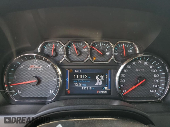 2014 Chevrolet Silverado 1500 LTZ with VIN 1GCVKSEC3EZ269921, listed as a Copart auction lot 51528565 with 137,218 mi miles and Salvage Title. Bid and sale history available at DreamBid. Image 9.