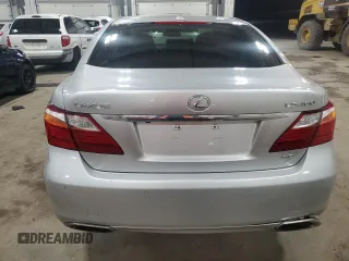 2010 Lexus LS 460 with VIN JTHCL5EF3A5007249, listed as a Copart auction lot 43432475 with 168,150 mi miles and Salvage title. Bid and sale history available at DreamBid. Image 6.