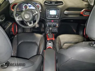 2017 Jeep Renegade Trailhawk with VIN ZACCJBCB2HPF93496, listed as a Copart auction lot 57511145 with 81,163 mi miles and Salvage title. Bid and sale history available at DreamBid. Image 8.