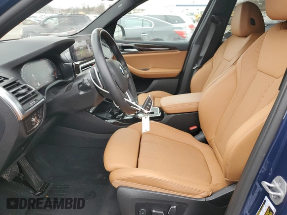 2024 BMW X3 xDrive30i with VIN 5UX53DP01R9V84314, listed as a Copart auction lot 47014205 with 8,645 mi miles and Salvage Title. Bid and sale history available at carsss.com. Image 7.